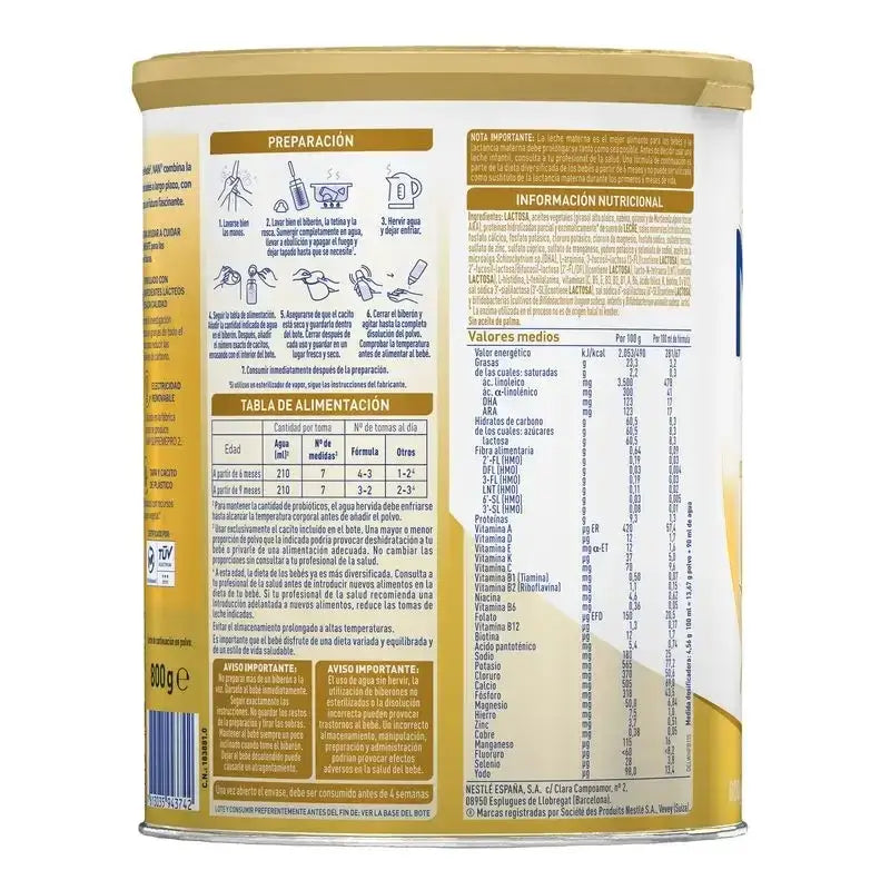 Nestlé Nan Supreme Pro 2 -jatkomaito, 6 x 800 g:n pakkaus