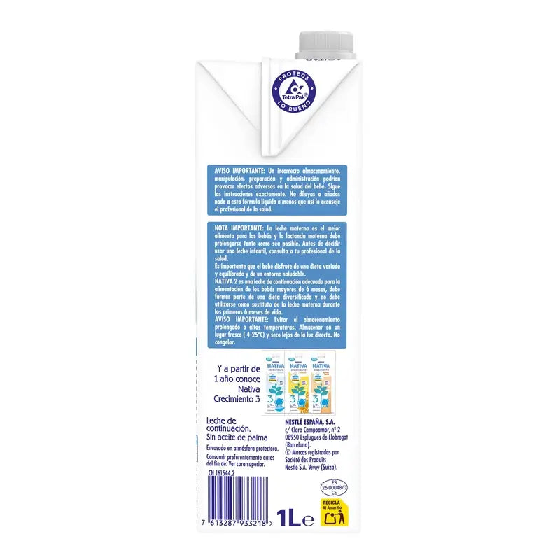Nestlé Nativa 2 -nestemäinen, 1 l