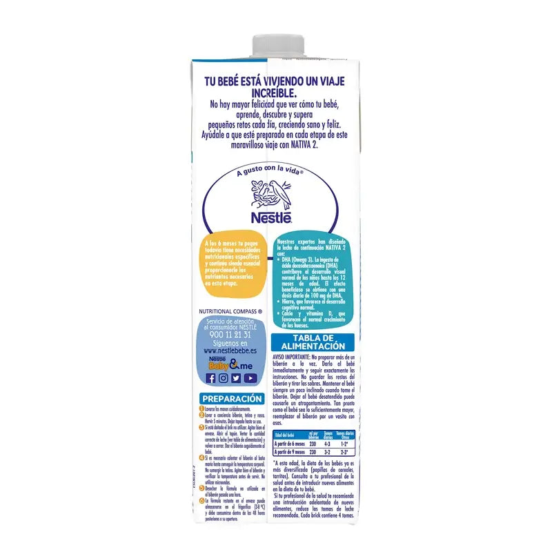 Nestlé Nativa 2 -nestemäinen, 1 l