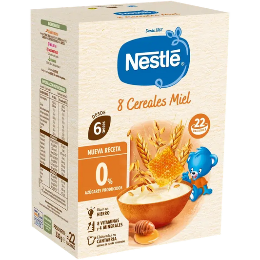 Nestlé 8-viljainen vauvanruoka, hunaja, 330 g