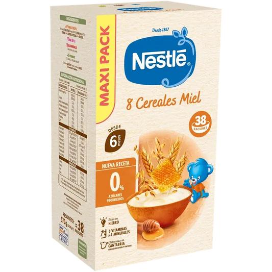 Nestlé 8-viljainen vauvanruoka, hunaja, 570 g