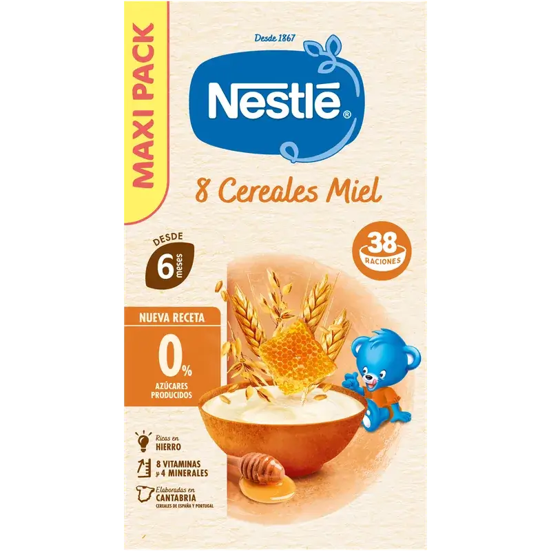 Nestlé 8-viljainen vauvanruoka, hunaja, 570 g