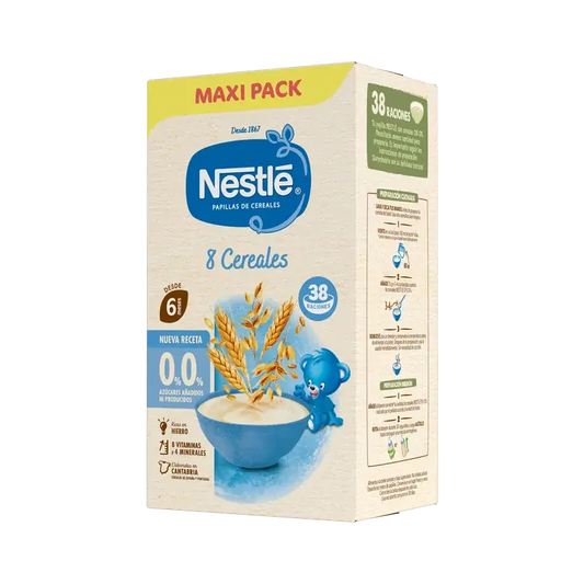 Nestlé 8-viljainen vauvanruoka 0 %, 570 g