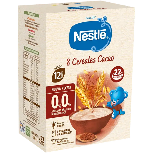 Nestlé 8-viljainen vauvanruoka, 0 % kaakaota, 330 g