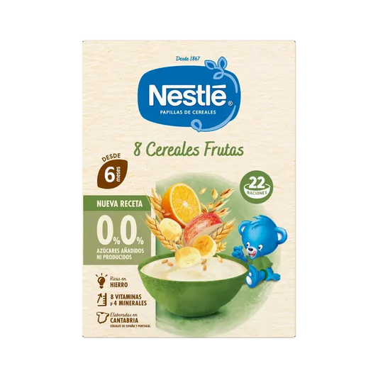 Nestlé 8-viljainen vauvanruoka, 0 % hedelmää, 330 g
