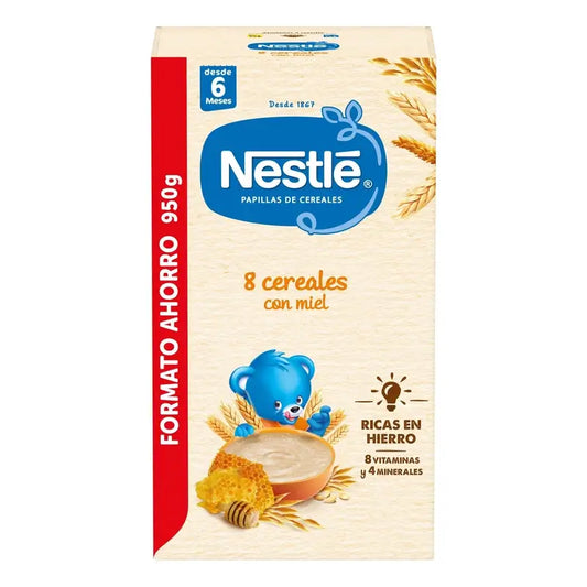 NESTLÉ 8-viljainen vauvanruoka hunajalla, 950 g