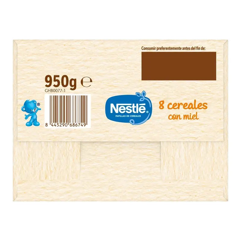 NESTLÉ 8-viljainen vauvanruoka hunajalla, 950 g