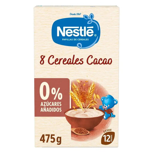 Nestlé 8-viljainen vauvanruoka kaakaolla, 475 g