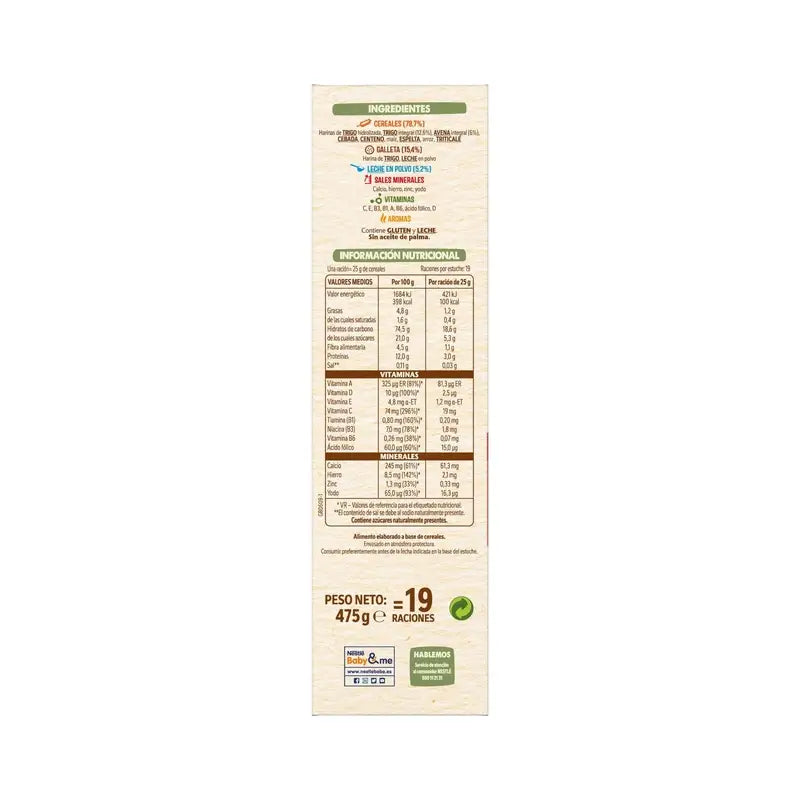 Nestlé 8-viljainen vauvanruoka, jossa on María-keksiä, 475 g