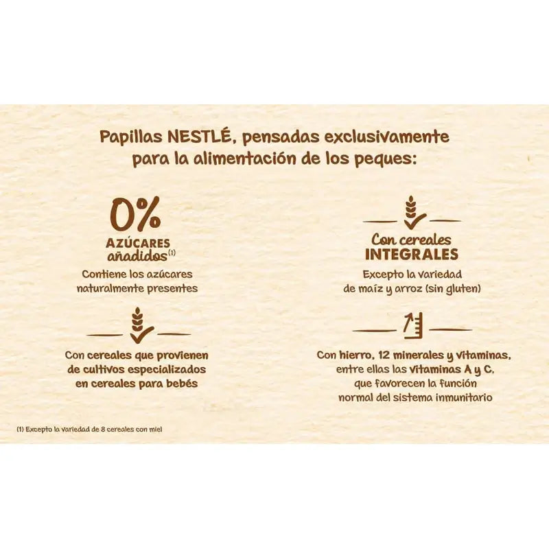 Nestlé 8-viljainen vauvanruoka, jossa on María-keksiä, 475 g