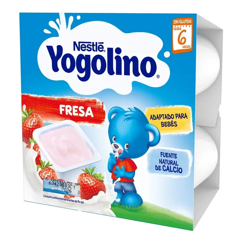 Nestlé Yogolino Mansikka, 4 x 100 g