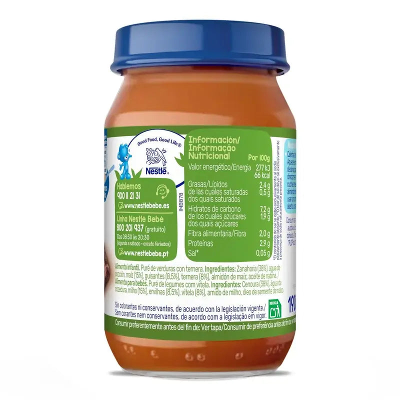 Nestlé: Herne- ja naudanlihapurkki, 190 g