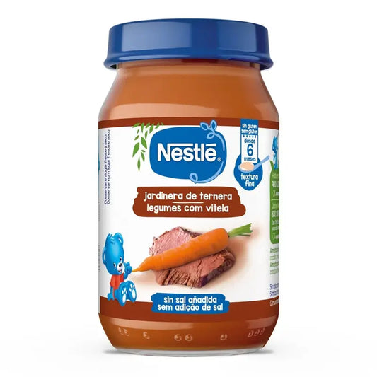 Nestlé Savoury -vauvanruokapurkit, naudanlihaa ja vihanneksia, 190 g