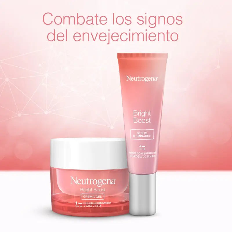 Neutrogena Bright Boost Pack -päivävoidegeeli 50 ml + kasvoserumi 30 ml