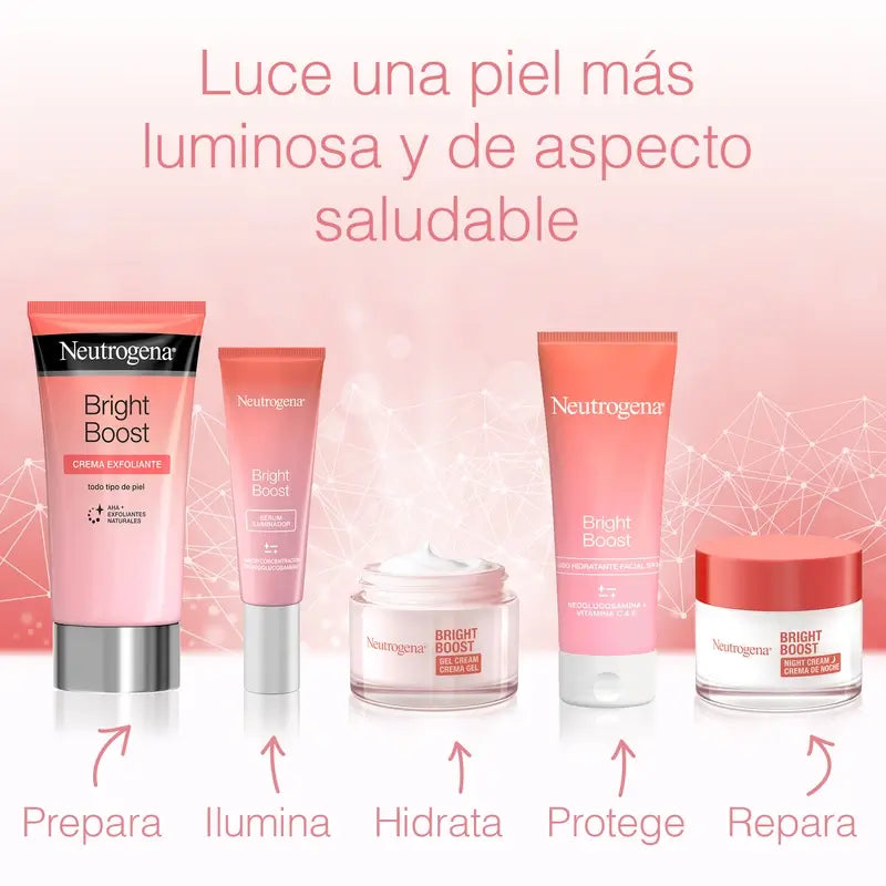 Neutrogena Bright Boost Pack -päivävoidegeeli 50 ml + kasvoserumi 30 ml