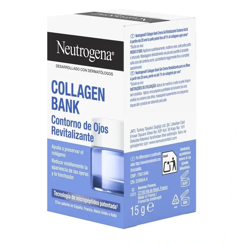Neutrogena Collagen Bank elvyttävä silmänympärysvoide-geeli, 15 ml
