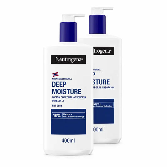 Neutrogena kosteuttava vartalovoide kuivalle iholle, 2 x 400 ml:n pakkaus