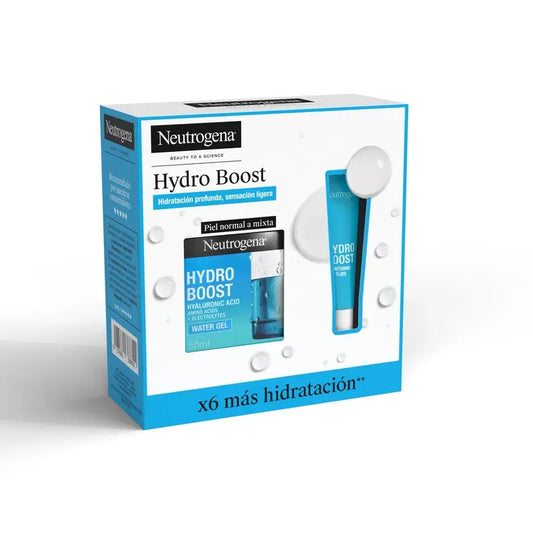 Neutrogena Hydro Boost -pakkaus: vesigeelivoide 50 ml + silmänympärysvoide 15 ml