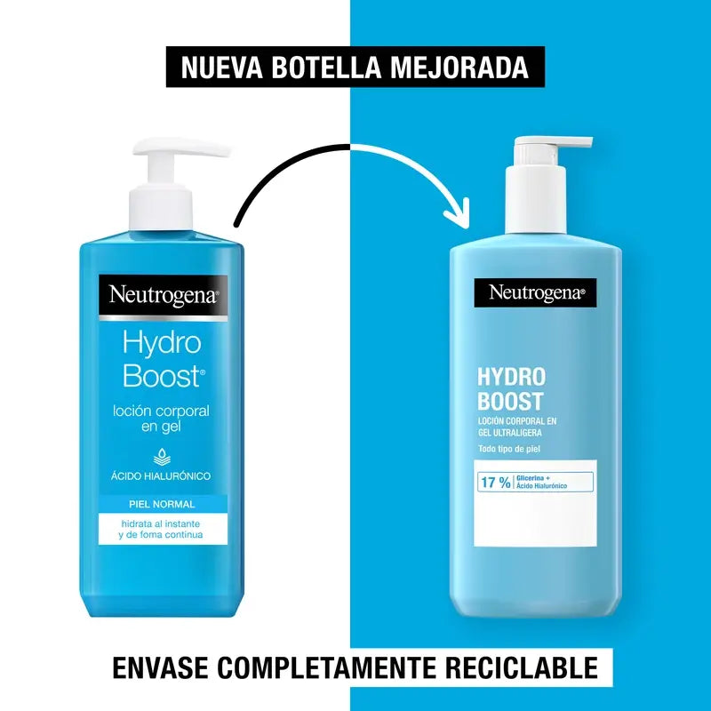Neutrogena Hydro Boost -erittäin kevyt vartalovoide-geeli, 2 x 750 ml