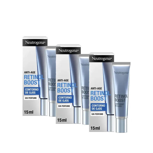 Neutrogena Retinol Boost -silmänympärysvoide ryppyjen hoitoon, 3 x 15 ml:n pakkaus