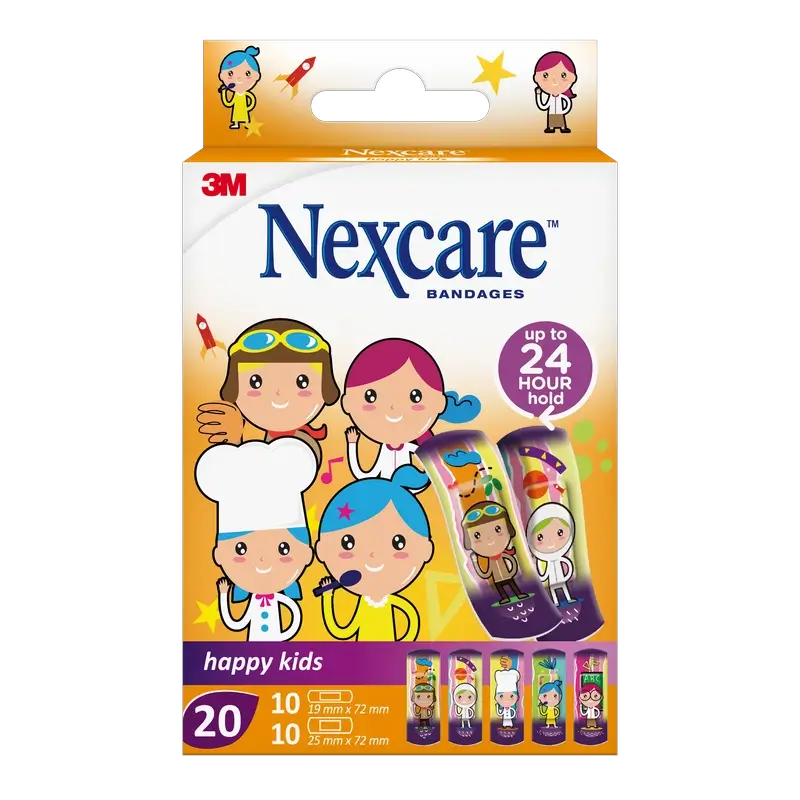 Nexcare Kids  Lasten suojalaastarit, ammattiteema, valikoima, 20 kpl