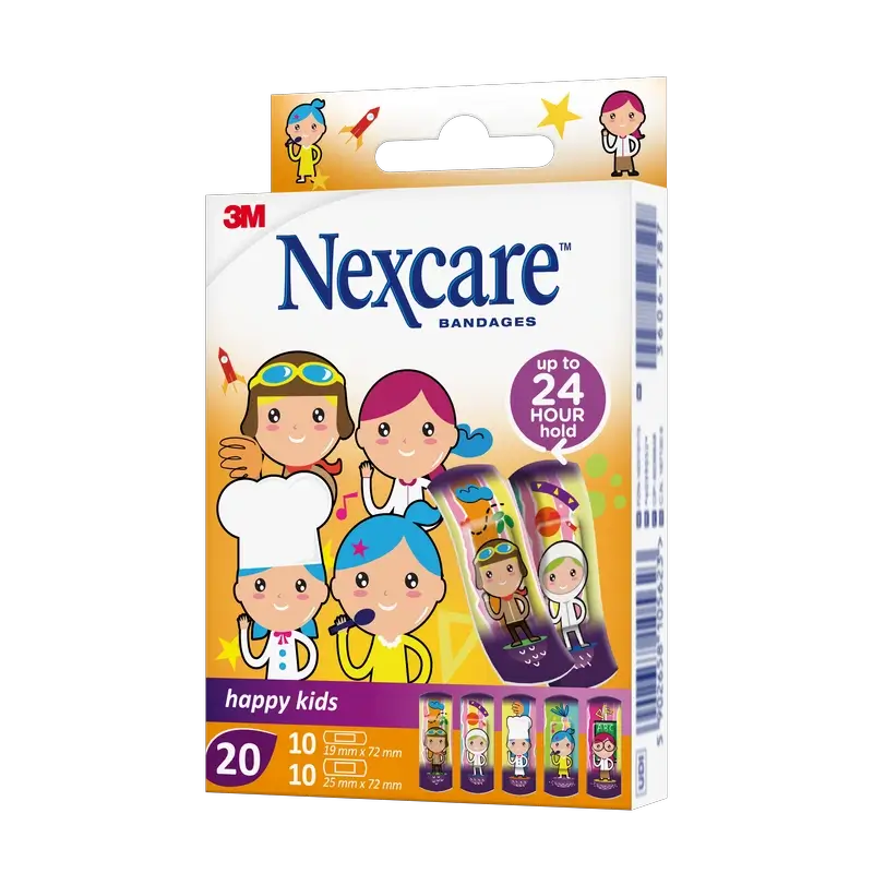 Nexcare Kids  Lasten suojalaastarit, ammattiteema, valikoima, 20 kpl