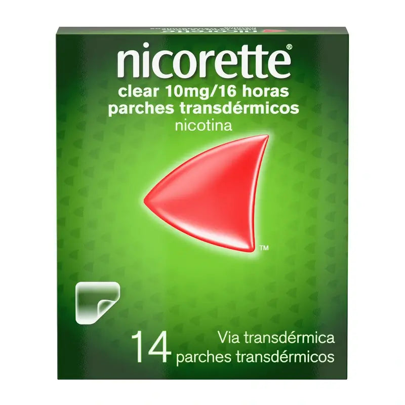 Nicorette® Clear 10 mg/16 tuntia, 14 ihon läpi imeytyvää laastaria