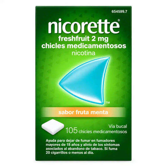 Nicorette Freshfruit 2 mg, 105 purukumia