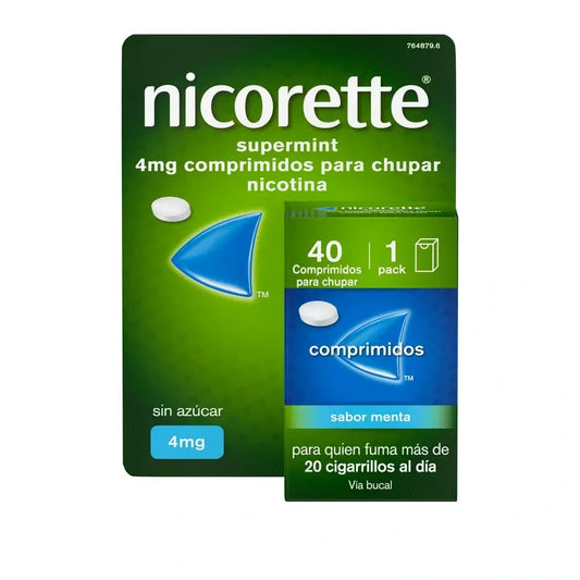 Nicorette® Supermint 4 mg , 40 tablets