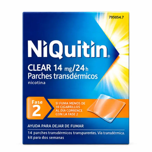 Niquitin Clear 14 mg, 14 ihon läpi imeytyvää laastaria