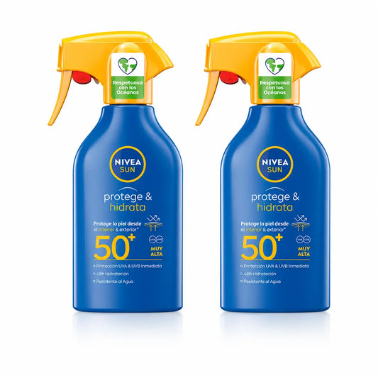 NIVEA Sun Suojaa & Kosteuttaa SPF50+ Aurinkosuihke, 270 ml, 2 kpl:n pakkaus