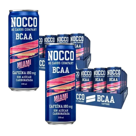 Nocco Pack BCAA Miami Strawberry, 24 kpl × 330 ml