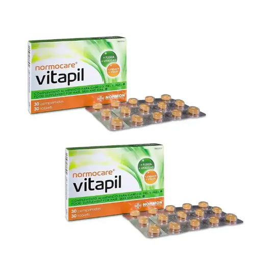 Normocare Vitapil, 2 x 30 tablettia sisältävä pakkaus