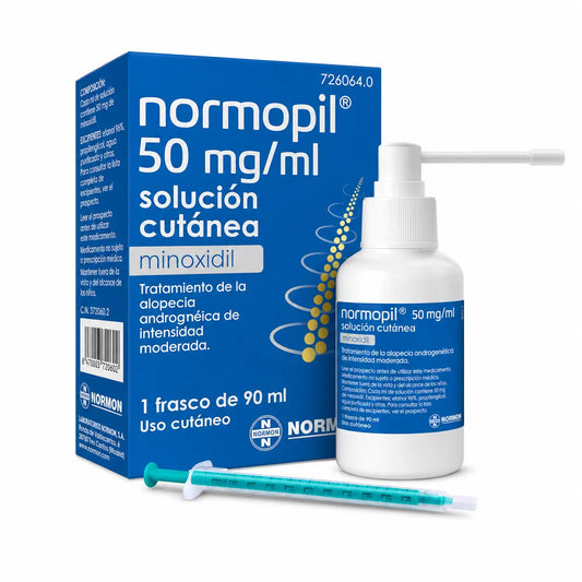 Normopil 50 mg/ml minoksidiili 1 pullo ihonhoitoon tarkoitettua liuosta, 90 ml
