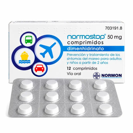 Normostop 50 mg dimenhydrinaatti 12 tablettia