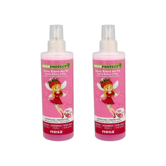 Nosa Tea Tree Rose Detangling Spray, 2X250 Ml