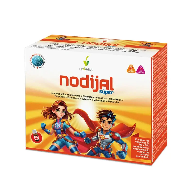 Novadiet Nodijal Super (lasten hyytelö), 20 ampullia