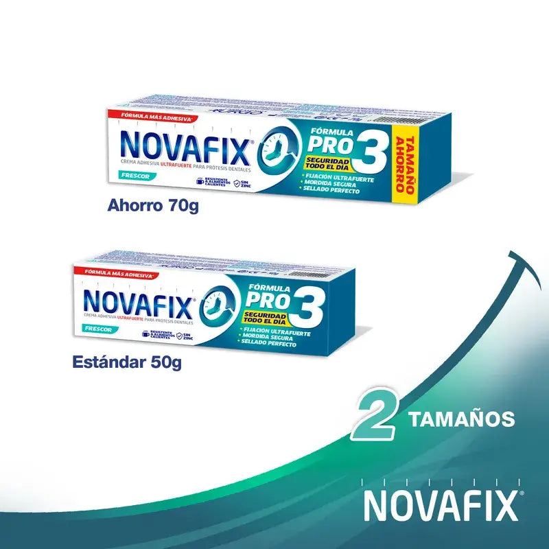Novafix Pro 3 hammasproteesien kiinnityvoide, raikas tuoksu, 50 g