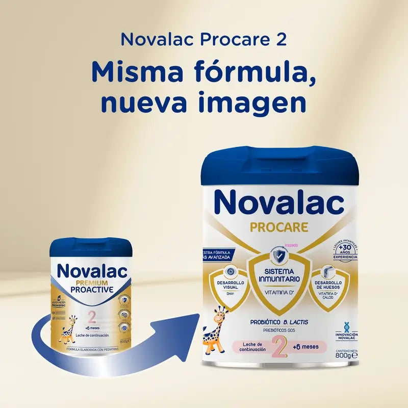 Novalac Procare 2 jatkomaito, 8 x 800 g