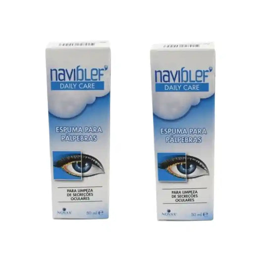 Novax Naviblef  Päivittäinen silmäluomien hoito, vaahto, 2 x 50 ml 