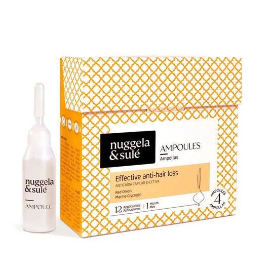 Nuggela & Sulé -hiustenlähtöä estävä ampullipakkaus, 4 ampullia, 10 ml
