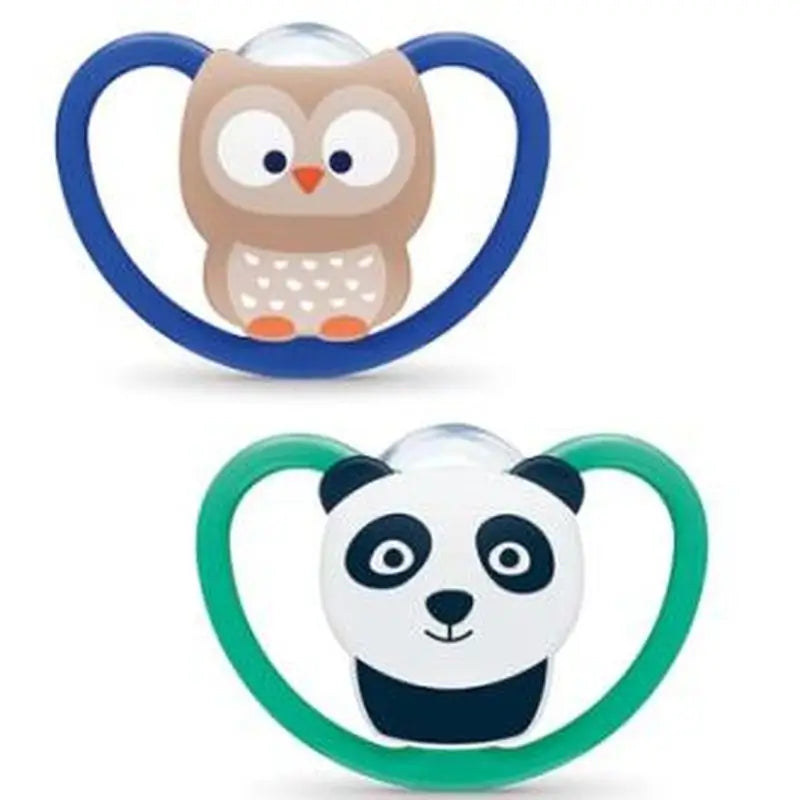 Nuk Space Soother 0-6 Silicone 2Ud.