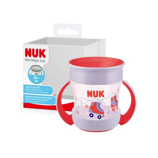 Nuk Mini Magic Cup -oppimismuki +6 kuukautta, punainen, 160 ml