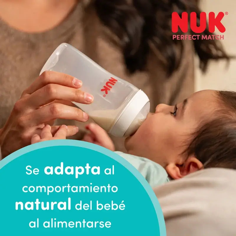 NUK Perfect Match -tutti, silikona, virtaus S, 0 kuukautta+, 2 kpl