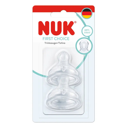 NUK First Choice+ XL -tuttipäät, vilja, 6–18 kk, silikoni, 2 kpl
