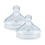NUK Teat Nature Sense 0-6 S Silicone, 2 units