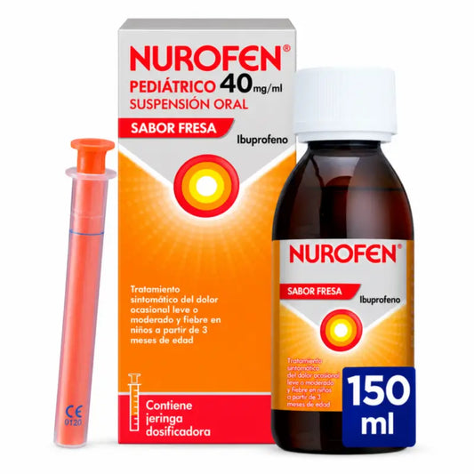 Nurofen Pediátrico 40 mg/ml mansikanmakuinen suspensio 150 ml