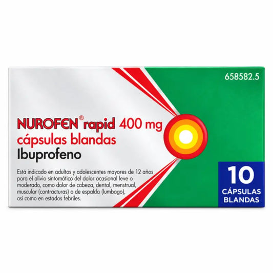 Nurofen Rapid 400 mg, 10 pehmeää kapselia