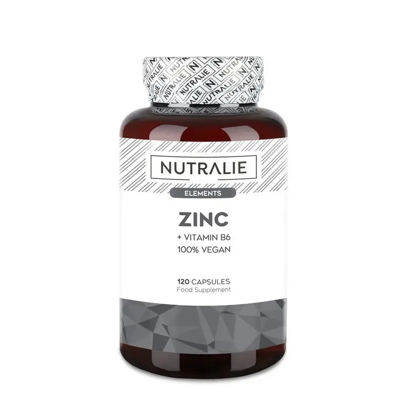 Nutralie Sinkki ja B6-vitamiini Akne Hiukset Iho Vegaaninen, 120 kapselia