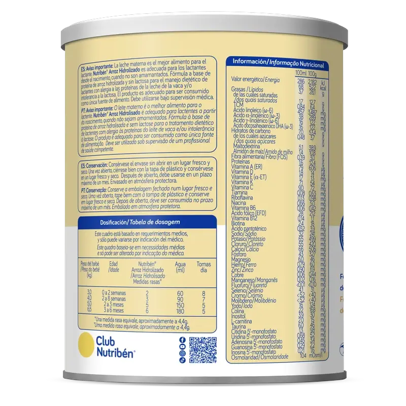 Nutribén hydrolysoitu riisi 400 g